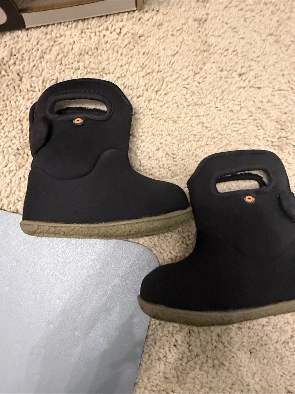 Bogs Waterproof Kids Black Winter Pull-On Boots